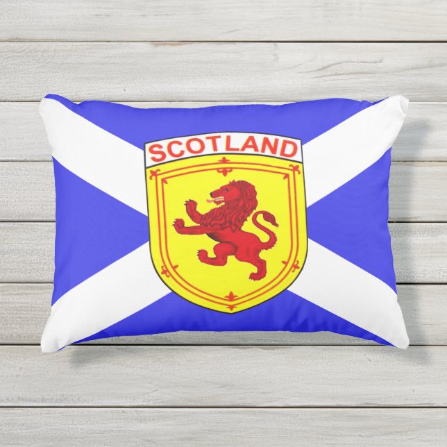 Cojín De Exterior Escocia, león Rampant, antigua bandera de Escocia (Anverso)