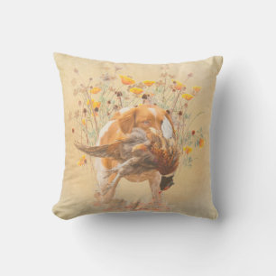 Cojín De Exterior Español de Bretaña, cazando café faisán Mug T-Sh