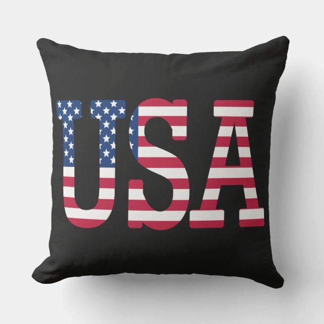 Cojín De Exterior Estados Unidos: Estrellas de la bandera estadounid (Anverso)