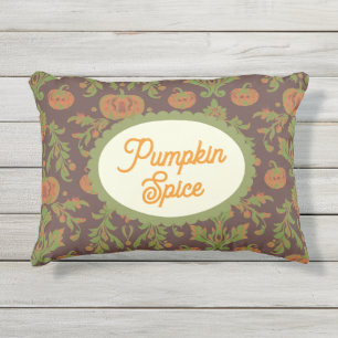 Cojín De Exterior Estilo vintage de país Otoño Especias de calabaza