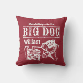 Cojín De Exterior Esto pertenece a Big Dog tu nombre
