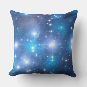 Cojín De Exterior Estrellas del Universo Azul + tus ideas
