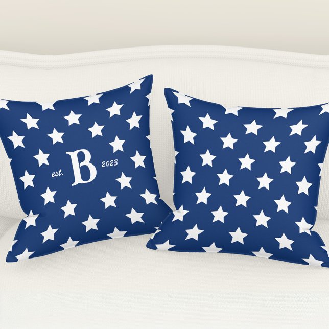 Cojín De Exterior Estrellas y bandas de bandera patrióticas estadoun (Patriotic American Flag Stars and Stripes Outdoor Pillow)
