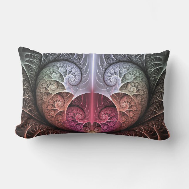 Cojín De Exterior Fantasía irreal abstracta arte fractal (Anverso)