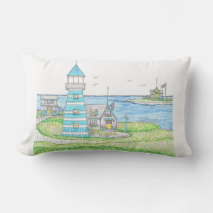 Cojín De Exterior Faro Americana Lumbar Pillow