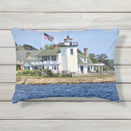 Cojín De Exterior Faro de Nayatt Point Rhode Island Accent Pillow