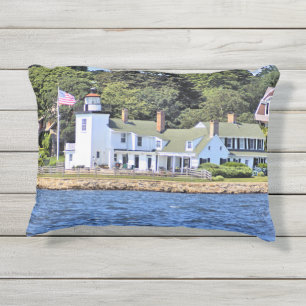 Cojín De Exterior Faro de Nayatt Point Rhode Island Accent Pillow