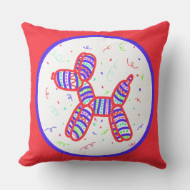 Cojín De Exterior Fiesta de perro globo