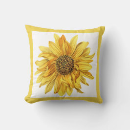 Cojín De Exterior Flor amarilla / Patio de girasoles