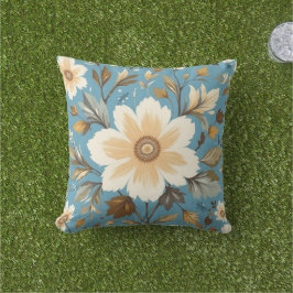 Cojín De Exterior Flor de crema