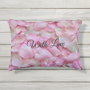 Cojín De Exterior Floral de Petales Rosa Rosas