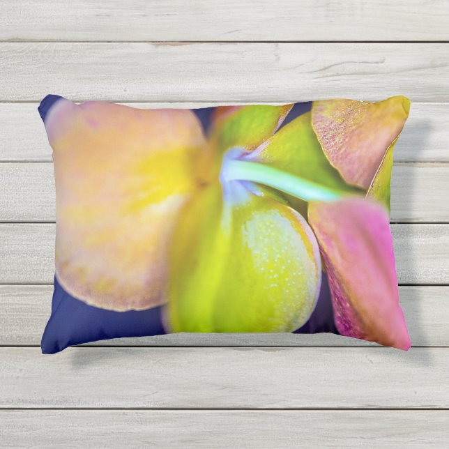 Cojín De Exterior Flores de colores (Anverso)