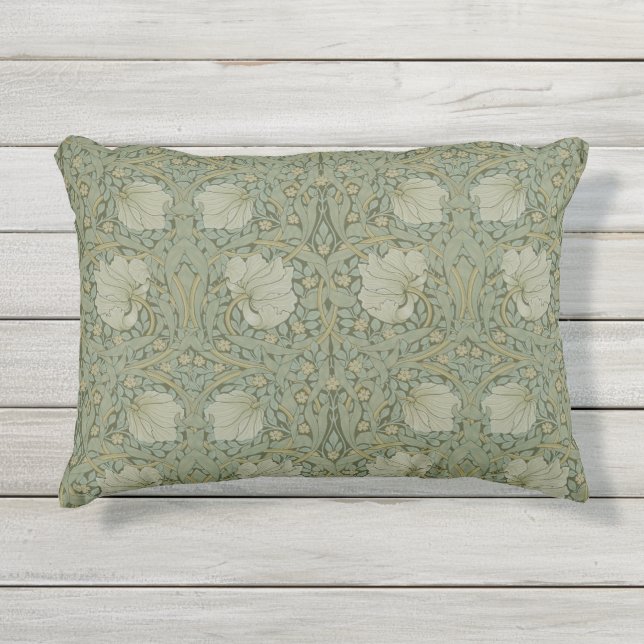 Cojín De Exterior Flores de época Floral William Morris Pimpernel (Anverso)