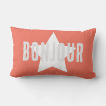 Fondo minimalista rosa personalizado Bonjour