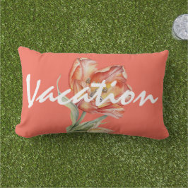 Cojín De Exterior Fondo romántico personalizado relajante en floral 