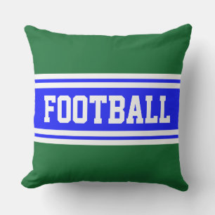 Cojín De Exterior FOOTBALL Royal Blue Green Carreras