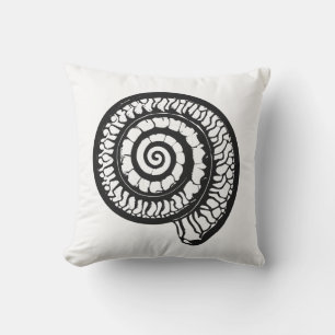 Cojín De Exterior Fósil amoniita - concha espiral