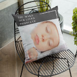 Cojín De Exterior Foto moderna de bebé | Cita de belleza<br><div class="desc">Captura la esencia de la inocencia y la belleza con nuestra moderna y adorable colección de fotos de bebés en Zazzle! Apreciar los momentos preciados con estas imágenes encantadoras que celebran la pureza y la alegría de la infancia. Cada artículo está cuidadosamente diseñado para mostrar la belleza de la inocencia,...</div>