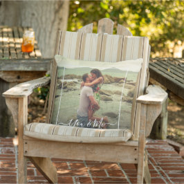 Cojín De Exterior Foto personalizada personalizado Cita simple de am