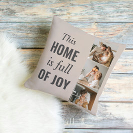 Cojín De Exterior Foto y cita familiar de pareja moderna