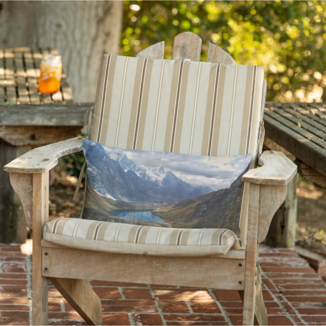 Cojín De Exterior Fotografía de Montañas Alpinas Escénicas (Silla)