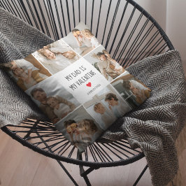 Cojín De Exterior Fotografía del Collage | Mi Papá Es Mi Regalo De S