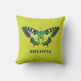 Cojín De Exterior Fotografía moderna Cuta mariposa Verde
