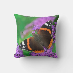 Cojín De Exterior Fotografía moderna, mariposa y flor