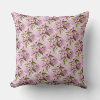 COJÍN DE EXTERIOR FRAGRANT PINK APPLE BLOSSOMS PATIO PILLOW