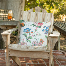 Cojín De Exterior France 1830 Floral Antique Wallpaper