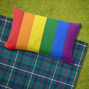 Cojín De Exterior Fuera del clásico orgullo gay LGBTQ Bandera arco i