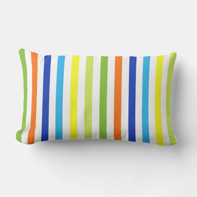 Cojín De Exterior Fun Bright and Bold - Bandas modernas (Anverso)