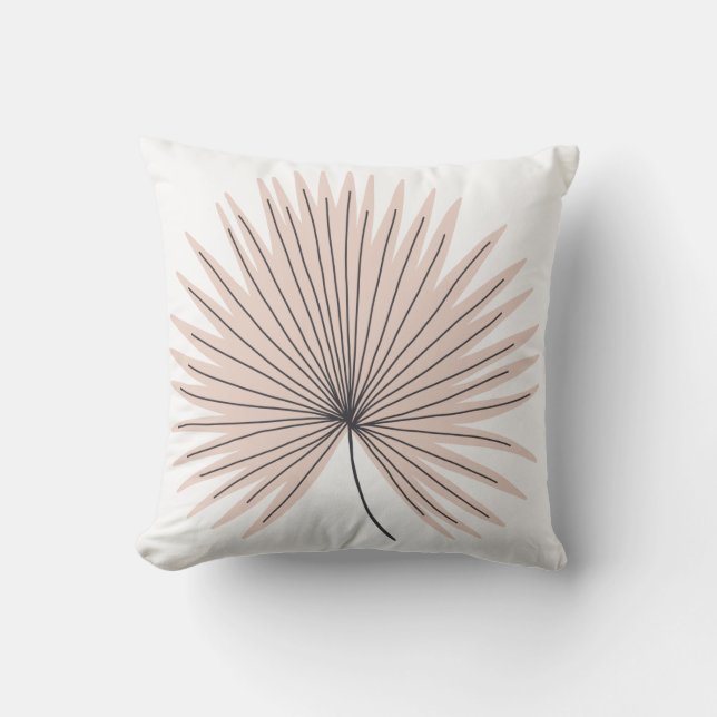 Cojín De Exterior Fun Floral rosa azul simple (Anverso)