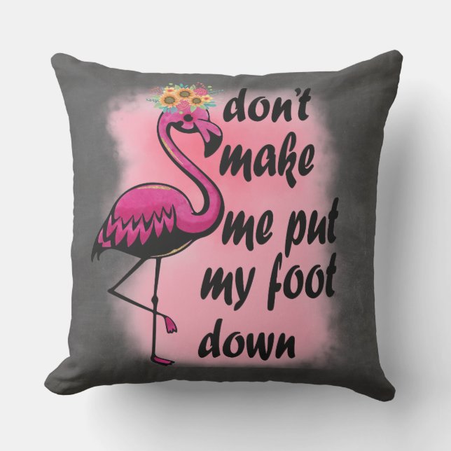 Cojín De Exterior Funny Flamingo Pillow (Anverso)