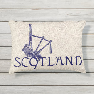 Cojín De Exterior Gaitas de Escocia, diseño del escocés