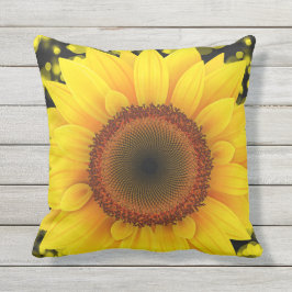 Cojín De Exterior Girasol amarillo brillante