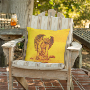 Cojín De Exterior Golem Gargoyle