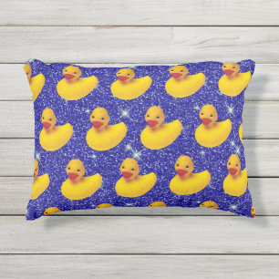 Cojín De Exterior Gracioso Ducks Amarillo Duckie Farm Animal Lover