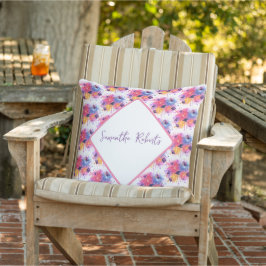 Cojín De Exterior Graduation Fireworks Pattern with Tossed Caps