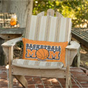 Cojín De Exterior Gráficos de locura de mamá de baloncesto