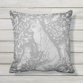 Cojín De Exterior Granja de animales de la familia Gray Fox