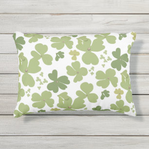 Cojín De Exterior Green Cloverleaf St Patrick Day Garden