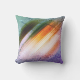 Cojín De Exterior Guay Rústico Naranja Azul púrpura franjas amarilla