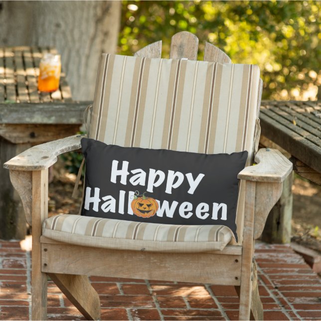 Cojín De Exterior Halloween feliz calabaza tácular Jack-lantern (Silla)