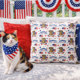 Cojín De Exterior Happy Anniversary America 250 Years 