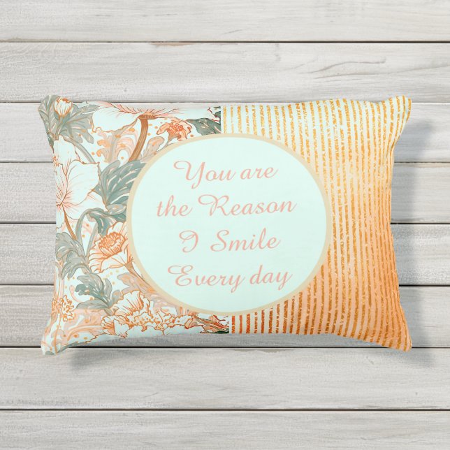 Cojín De Exterior Happy Valentine's Day,Romantic,You are the Reason (Anverso)