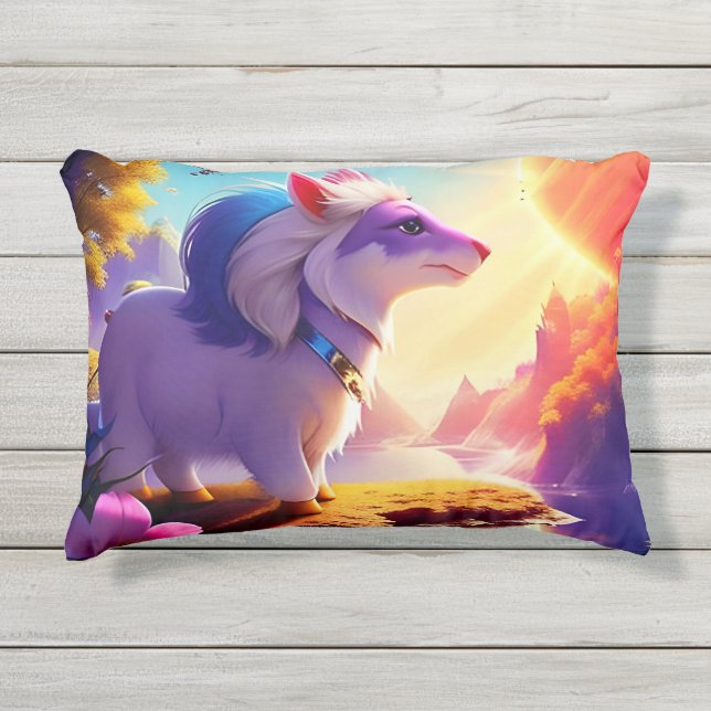 Cojín De Exterior Hermoso río Sunshine animal (Anverso)