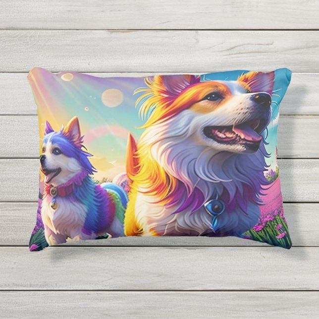 Cojín De Exterior Hermosos animales seis (Anverso)