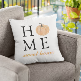 Cojín De Exterior Hogar dulce hogar | Calabaza Naranja | Temporada d