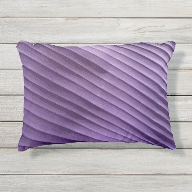 Cojín De Exterior Hoja Morado Diagonal (Anverso)